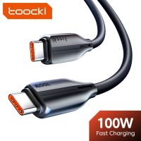 ขายดี YJ99529 - /☞☃Toocki 100W USB C สายเคเบิลสำหรับ Macbook Matebook ประเภทสายชาร์จเร็ว Samsung Xiaomi Poco Huawei iPad 6A USBC สายข้อมูล