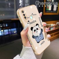 เคส Chenyyka สำหรับ Vivo Y19 Y5s Z1 Pro,เคสซิลิโคนด้านดีไซน์ใหม่ลายการ์ตูนแพนด้าฝาปิดเลนส์เต็มปกป้องกล้องถ่ายรูปกล่องกันกระแทก Softcase