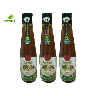 ชีวาดี ซอสปรุงรส จากมะพร้าวอินทรีย์ ออแกร์นิค ไม่ใส่ผงชูรสและสารกันเสีย 300 ml 3 ขวด Chiwadi Organic Coconut Seasoning Sauce No MSG, No preservative 300 ml 3 bottles