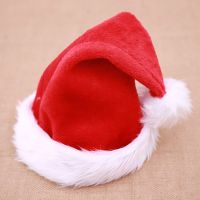 (1pcs) Christmas Hat Party For Baby Adult Santa Hats Red Decoration New Year Decoration Kids Gift Holiday Party Supplies