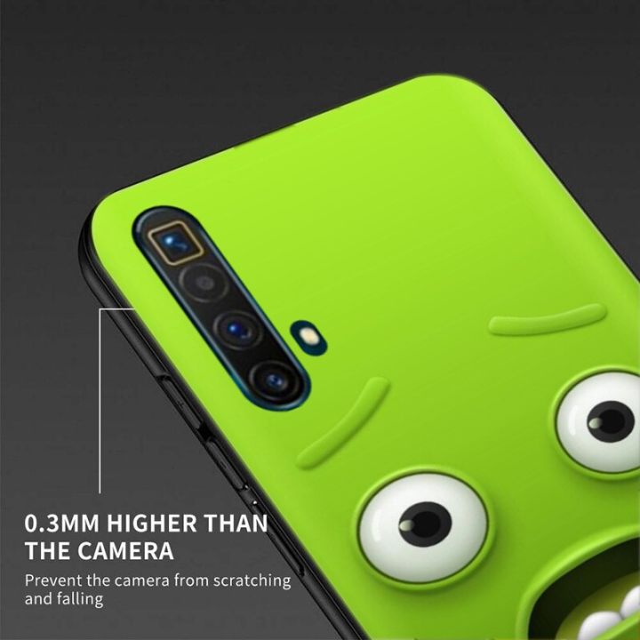 funny-face-for-realme-x3-superzoom-case-silicone-tpu-soft-cute-phone-cover-realmex3-superzoom-x-3-fundas-cartoon-black-bumpers-electrical-connectors