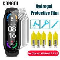 1/3/5pcs Hydrogel Protective Film For Xiaomi Mi Band 7 6 5 4 3 Screen Protector Soft Tpu Film Cover Full Screen For Mi band 7 6 Smartwatches