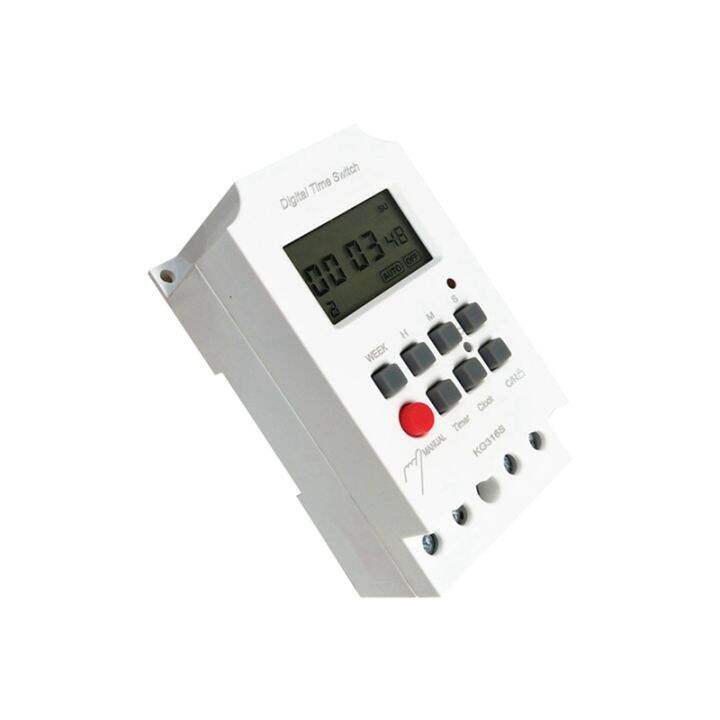 220vac-25a-kg316s-digital-1-second-timer-switch-microcomputer-second-control-switch-automatic-electronic-programmable-power-timer-switch