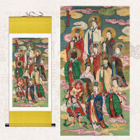 TODAY SALE The Eleven Great Yaoxing Monarchs รูปภาพภาพวาดแขวนรูปอาบแดด Taiyin จักรพรรดิไม้ทองไฟน้ำดาวเสาร์ภาพวาดเลื่อนน้ำและ Land ภาพวาดพระพุทธรูปทิเบตเนปาล