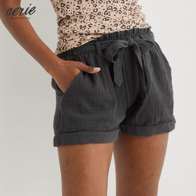 Aerie Gauze Short กางเกง ผู้หญิง ขาสั้น (AAP 067-7667-005)