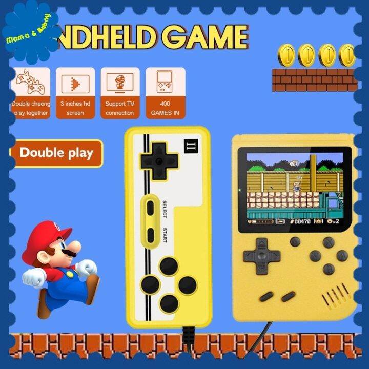 Cod]Zailao5216011407 Gameboy 3 Inch Retro Gameboy Fc 400 In1 G4 Gamepad  Game Console Advance Games With Double Controller | Lazada Ph