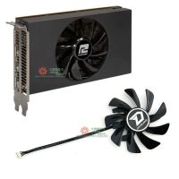 ใหม่สำหรับ POWERCOLOR RX5600XT MINI-ITX 6GBD6-2DH การ์ดวิดีโอกราฟิกส์พัดลมทำความเย็น