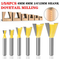 156Pcs 6มม.6.35มม. 8Mm Shank Dovetail Milling Cutters C3เกรดทังสเตน Router Bits สำหรับไม้แกะสลักงานไม้เครื่องมือ