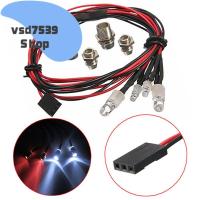 VSD7539 RC 1:10สีแดงและไฟหน้าสีขาวรถนำ5mmand3mm ไฟหน้าไฟรถยนต์ไฟ LED