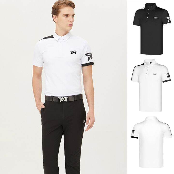 new-golf-clothing-mens-short-sleeved-t-shirt-summer-sports-polo-shirt-breathable-outdoor-jersey-top-pearly-gates-pxg1-master-bunny-titleist-mizuno-southcape-odyssey