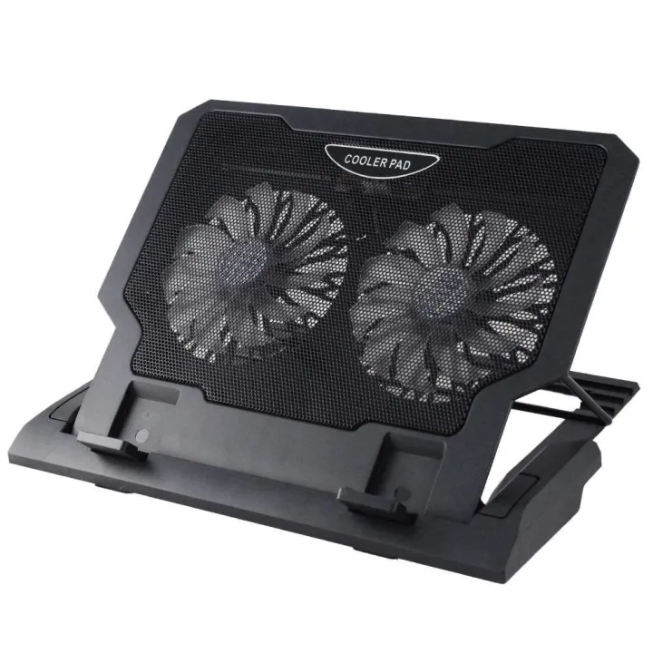 Laptop Cooler Stand 2 Large Fans Tilt for 15 17 Inch Laptop Cooling Pad
