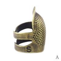 Thimble Machine Sewing Collar Thimble Finger Sleeve Hoop Thimble Copper Adjustable Thimble Metal Household Z8K3