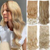 MERISIHAIR Synthetic Clip On Hair Extension 22 32" Wavy Hair Extension 5Clips In Hairpiece High Temperature Faber Hair Wig  Hair Extensions  Pads