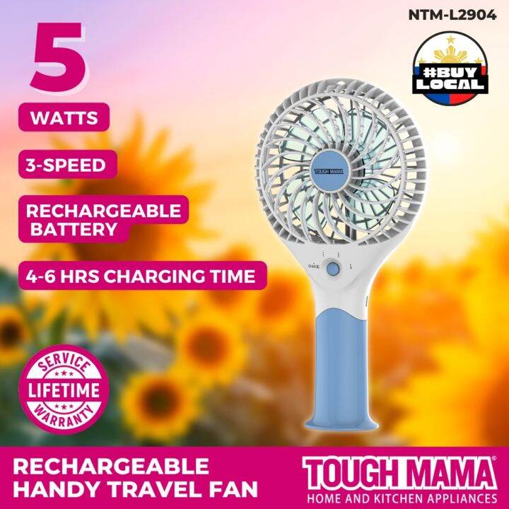 ♝Tough Mama NTML2904 Rechargeable Handy Travel Fan Powerful