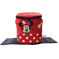 (1 ชิ้น)ถังขยะในรถยนต์ #minnie mouse  (มินนี่ดอกไม้) ลิขสิทธิ์แท้