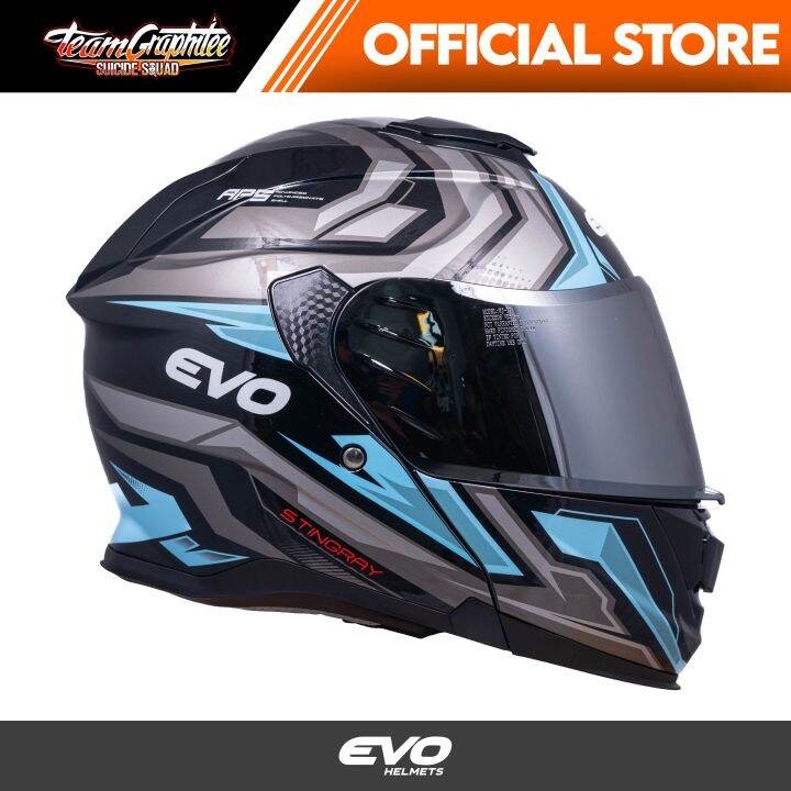 EVO HELMET VXR5000 STINGRAY Dual Visor w/ free clear lens Lazada PH