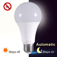 6PCS LED Dusk To Dawn Sensor Light Bulb E27 5W 7W 9W 12W AC 85-265V Day Night Light Auto ONOFF LED Smart Lamp For Garden