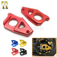 High Quality Motorcycle CNC Aluminum Rear Axle Spindle Chain Adjuster Blocks Fit for Yamaha TMAX 530 500