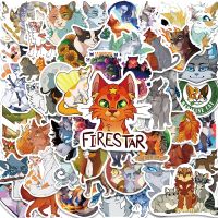 10/52PCS Cartoon Warriors Cats Firestar Novel Anime Cute Sticker Aesthetic Book Car Laptop Motorcycle Phone Kid Toy Sticker Stickers