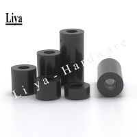 20-50pcs Inside Inner Diameter 3 4 5 6 8  Black Nylon ABS Round Non-Threaded Column Standoff Spacer Washer For L=1-50 Screw bolt Nails  Screws Fastene