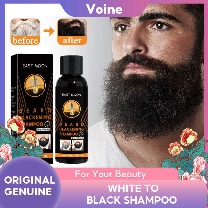 East Moon White To Black Shampoo For Men'S Hair Moisturizing And