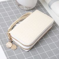 Red/White/Black Women Double Zipper Wallets Ladies Wallet Fashion Wallet Female Long Design Handbag Phone Bag Hot Sale