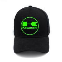 2023 New Classic Kawasaki Green Logo Print Cap Motorcycle Motorbike Biker Racing Cap Versatile hat