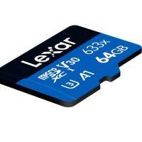 Lexar Microsd ประสิทธิภาพสูง 633x สูงสุด 100mbb/s - 64GB