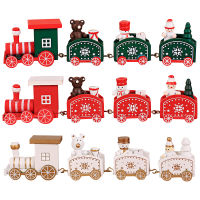 1pcs Hot Cute Bear Wood Christmas Train Ornament Decoration Decor Gift