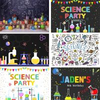 Photography Backdrop Laboratory Science Party Mad Scientist Invitation Boy Birthday Baby Shower Photo Background Photozone Decor