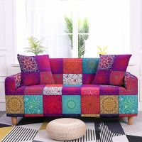 1/2/3/4 Seat Mandala Pattern Sofa Cover For Living Room Stretch Slipcover Elastic Slipcover Corner Sofa Cover Chaise Home Decor