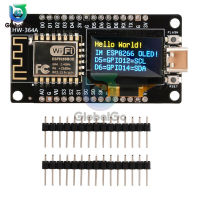 บอร์ดพัฒนา NodeMCU ESP8266จอแสดงผล OLED ขนาด0.96นิ้ว CH-340โมดูล WiFi ESP-12E Micro USB สำหรับ Arduinomicropython ESP8266