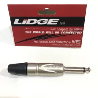 ปลั๊กโฟนโมโน 1/4" ท้ายยาง สำหรับเข้าสาย LIDGE YM-201K