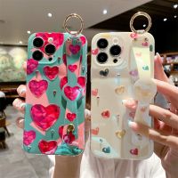 {OLI STUDIO} Luxury Girl 39; SCase สำหรับ iPhone 13 Pro12 11 X XsXr 7 8 Plus Glitter PlatingShockproof สายรัดข้อมือ