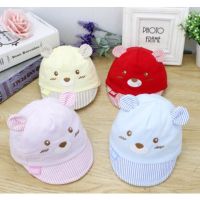 ✪B-BSummer Newborn Kids Baby Boys Girls Baseball Cap Uni Cute Bear Striped