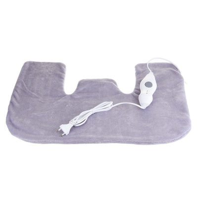 Electric Large Warming Heating Pad Blanket Portable Shoulder Neck Back Heating Shawl Wrap Pain Relief Temperature Controller แผ่นทำความร้อนไฟฟ้า ที่อุ่นคอ ผ้าห่มกันความร้อนซักได้ ประคบร้อน อุณหภูมิระดับ 3 แก้ปวดเมื่อยกล้ามเนื้อ รักษาเท้าเย็น
