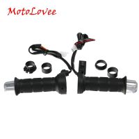 MotoLovee Motorcycle 7/8 22mm Electric Hot Grips 12V Heated Handle bar Grip Motor Tricycle With Bar End Plugs