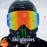 Ski Goggles with Magnetic Double Layers Lens Skiing Anti-fog UV400 Snowboard Goggles for Men Women Ski Glasses Eyewear