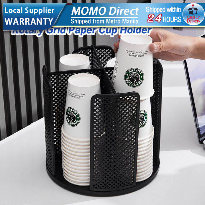 Rotating Paper Cup Dispenser Desktop Rotary Milktea Cup Holder