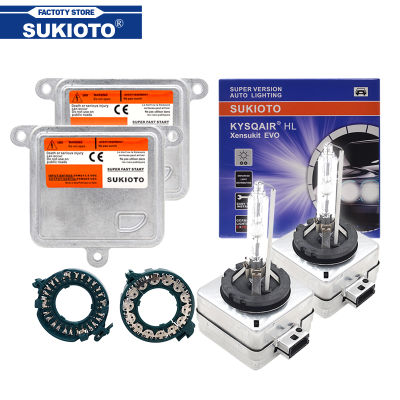 SUKIOTO Error Free 55W Ballast Xenon D1S D3S Headlight HID Canbus Ballast Kit 4300K 5000K 6000K 8000K D8S Car Light Xenon Kit