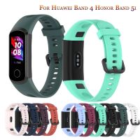 สายรัดข้อมือซิลิโคนกีฬานุ่มสำหรับสายรัดข้อมือ Huawei 4 / Honor Band 5i สายรัดข้อมือเปลี่ยนอุปกรณ์เสริม