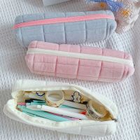 ❍ Kawaii Pencil Case Creative Pillow Bag Large Capacity Short fluff Bag for Girls School Supplies Stationery Box Cosmetic Bag