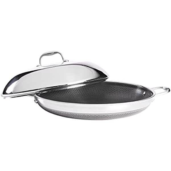 [PREORDER] HexClad Cookware 14 Inch Stainless Steel Frying Pan and