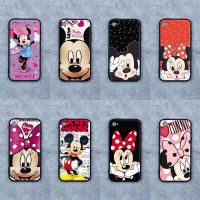 เคส iphone 4 / 4s ใช้เคสเดียวกัน ลายขอบนิ่มมิกกี้-มินนี่ หลังแข็งมือถือ เคสสกรีน uv Case เคส TPU ไม่ขูดตัวเครื่อง ไม่กัดขอบ ปกป้องมือถือได้ดี