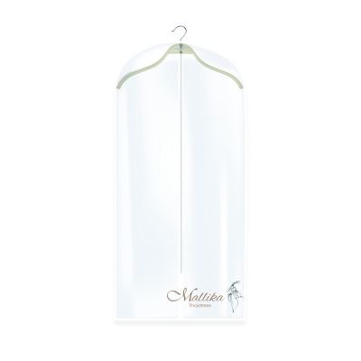 Mallika Thaidress Clear Garment Bag 53x24 inch Suit Bags for Closet Storage, Hanging Clothes Cover 1 Pack for Short skir