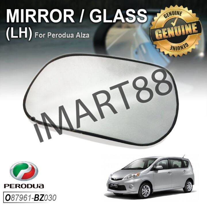 Original Perodua Alza Side Mirror Glass Lens Left Right Cermin Kaca Kiri dan Kanan Kereta Lazada