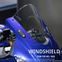 MKLIGHTECH สำหรับ YAMAHA YZF-R3 YZF-R25 2018-2022รถจักรยานยนต์ด้านหน้าหน้าจอกระจก F Airing กระจก2018-2022