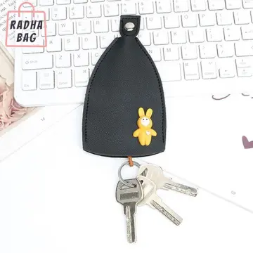 Cartoon Mickey Mouse Pull Type Key Bag PU Leather Cute Rabbit Key