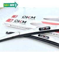 OKMใบปัดน้ำฝน wiper blade สีขาว (ต่อ1ข้าง) #ที่ปัดน้ำฝน  #ยางปัดน้ำฝน  #ก้าน  #ก้านปัดน้ำฝน  #ใบปัดน้ำฝน