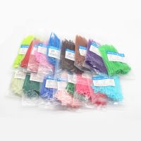 100Pcs/Bag Cable Ties 18 Colors 2.5mmx100mm 2.5mm*100mm Self-Locking Nylon Wire Cable Zip Ties White Black Wire Fasten Cable Cable Management